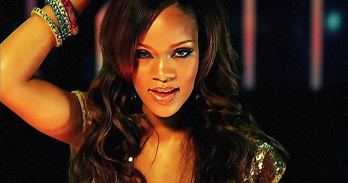 Rihanna in her debut music video Pon De Replay